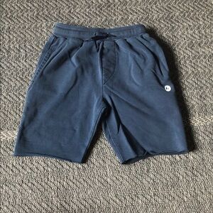 Fabletics Navy Blue Kids Drawstring Athletic Shorts